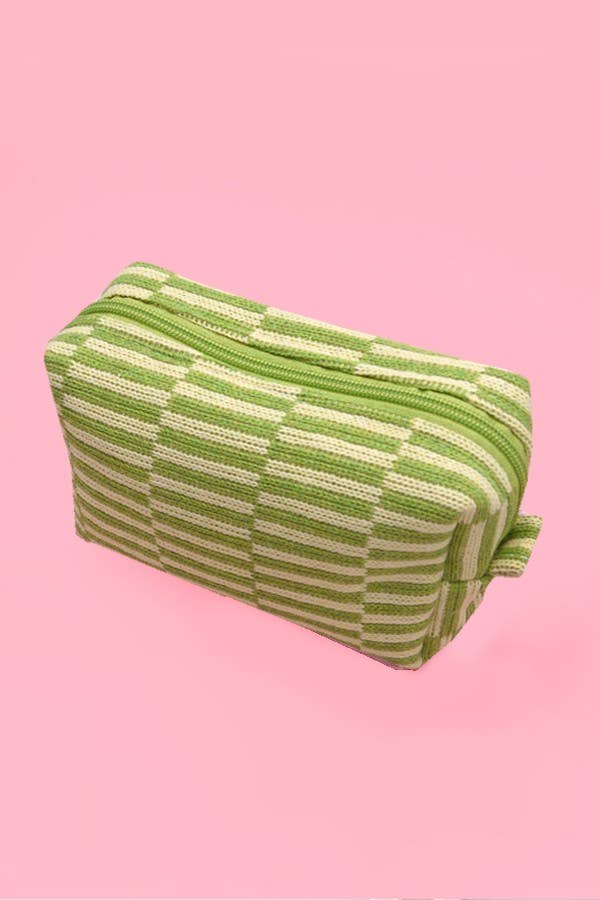 Checker Cosmetic Pouch