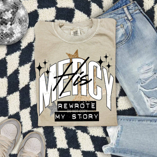 His Mercy Rewrote My Story Tee