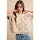 Polka Dot Knit Sleeveless Top