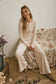 ELASTIC WAIST SIDE PANEL KNIT LOUNGE PANTS