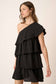One Shoulder Tier Detail Dress
