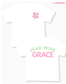 Lead with Grace on White Relaxed Fit Tee
