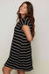 Curvy Stripe Tee Dress