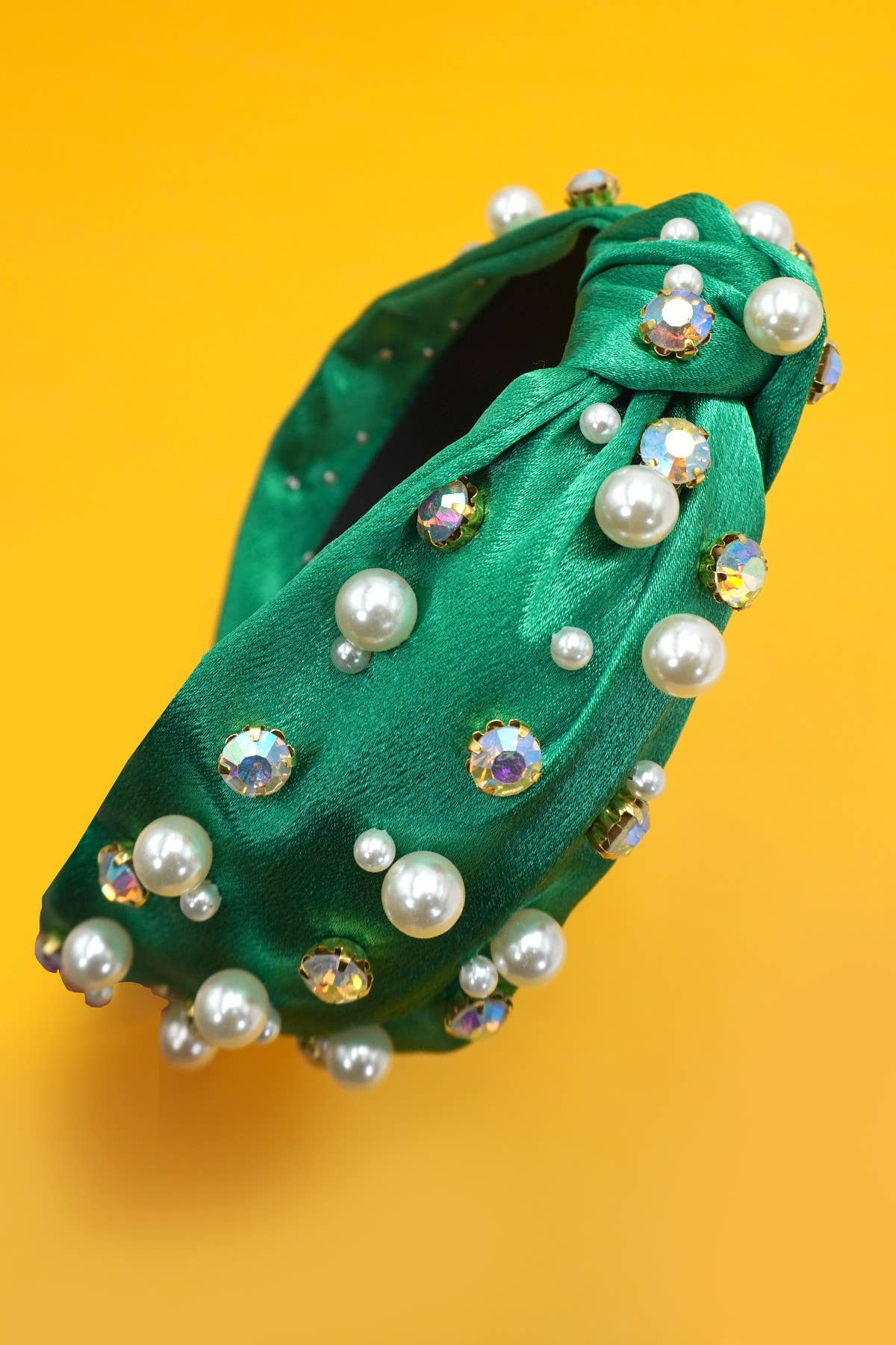 CHRISTMAS RHINESTONE PEARL BEAD HAIR BAND HEADBAND