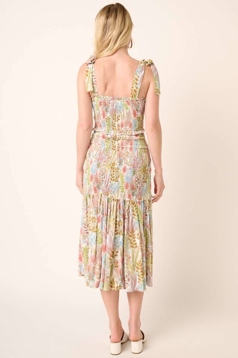 Tropical Print Mini Dress