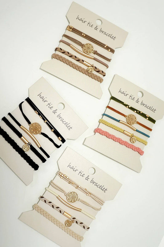 Boho Dual Function Bracelet/Hair Ties