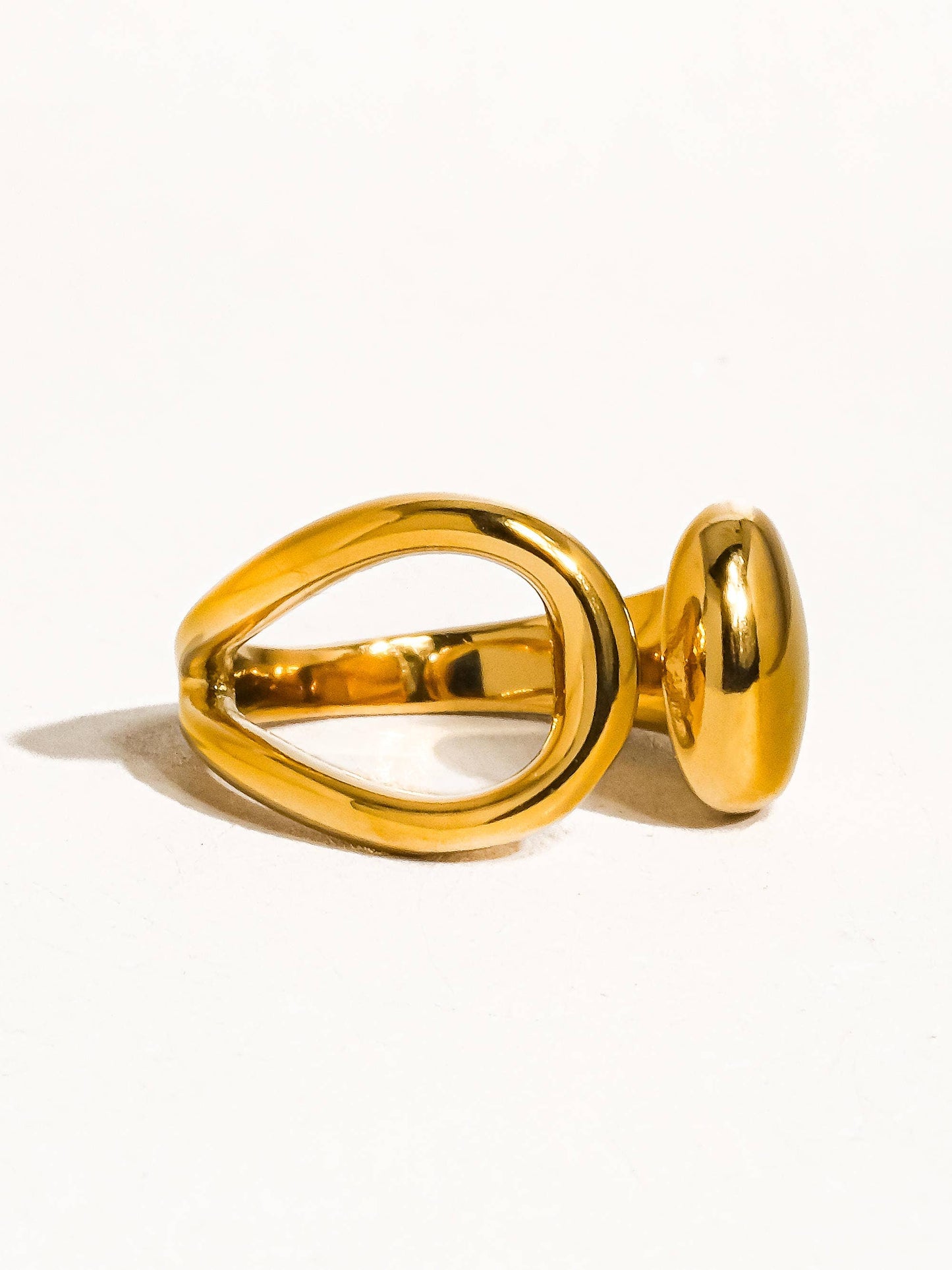 Florine Gold Abstract Ring