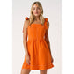 Stitch Tie Shoulder Mini Dress