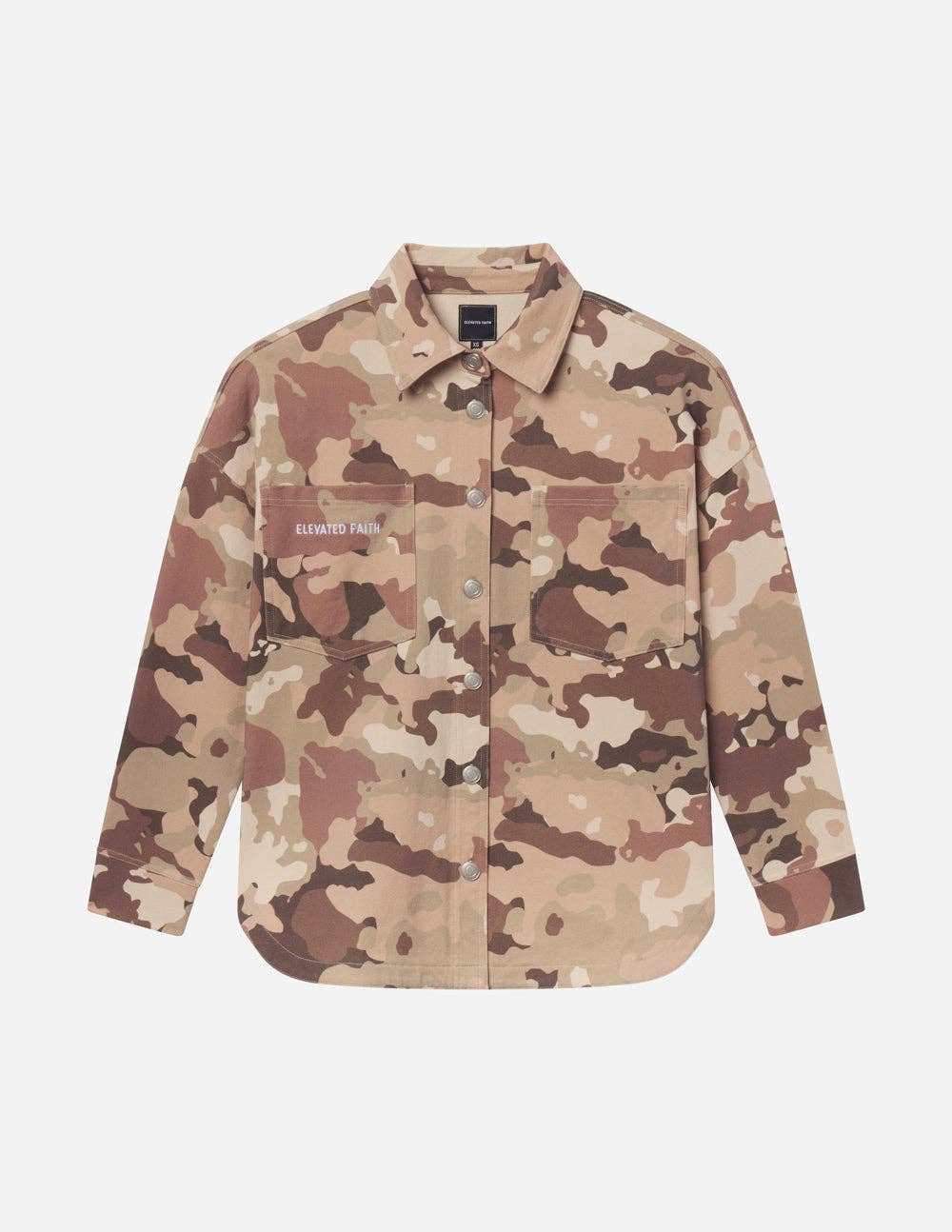 What a Friend in Jesus Camo Shacket