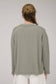 OLIVE RIBBED LONG SLEEVE KNIT TOP