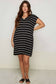 Curvy Stripe Tee Dress