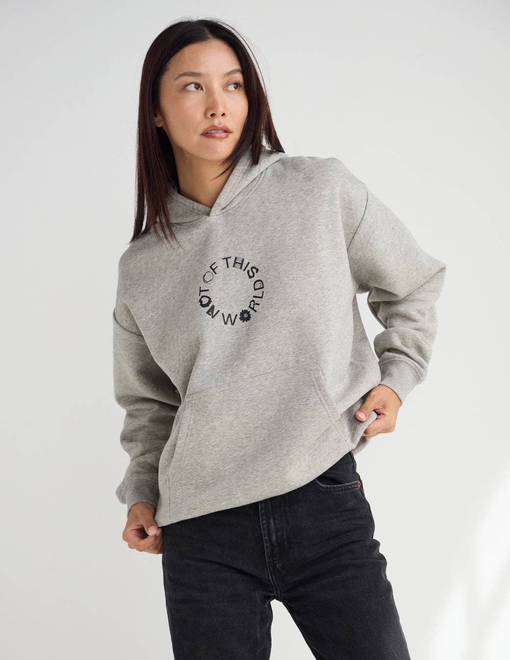 Not of This World Beige Hoodie