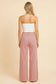High-Rise Wide-Leg Railroad Stripe Pants