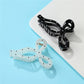 Polka Dot Bow Hair Claw Clips