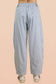 JEAN Striped Barrel Denim Pants
