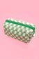 Checker Cosmetic Pouch