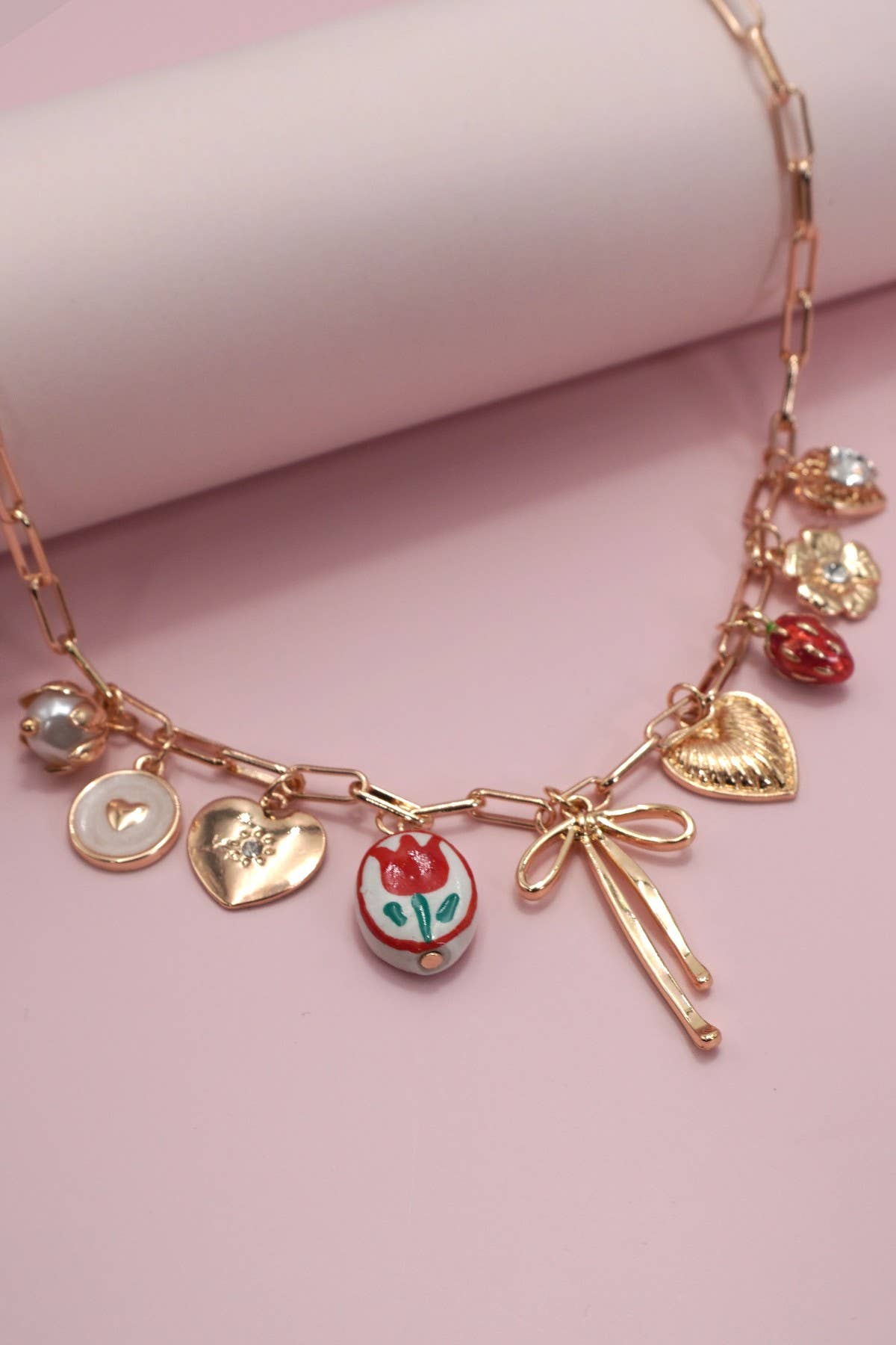 Charm Necklace Bow Toile