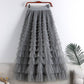 Mesh Tiered Skirt
