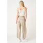 SPORTY STRIPE NYLON PULL ON BARREL LEG PANTS