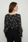BOW PATTERN ROUND NECK LONG SLEEVE BLOUSE