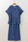 Plus Size Ribbed Tee and Pants Set