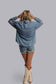 Giddy Up Embroidery Denim Button Up