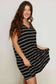 Curvy Stripe Tee Dress