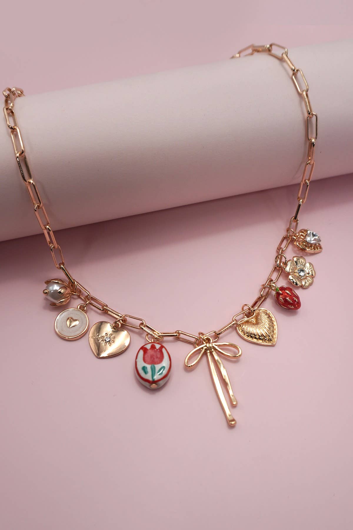 Charm Necklace Bow Toile