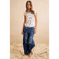 Polka Dot Barrel Jeans