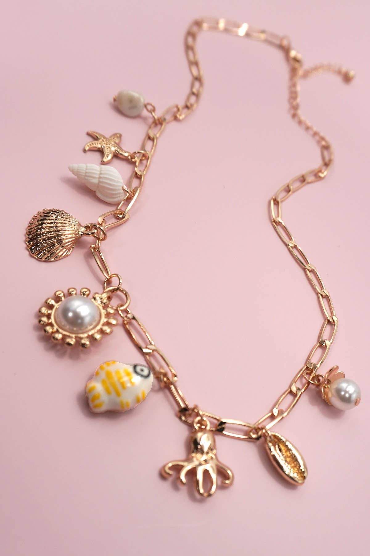 Charm Necklace-Fisherman Toile Fish