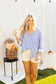 The Kathryn Button-Up, Striped Blue