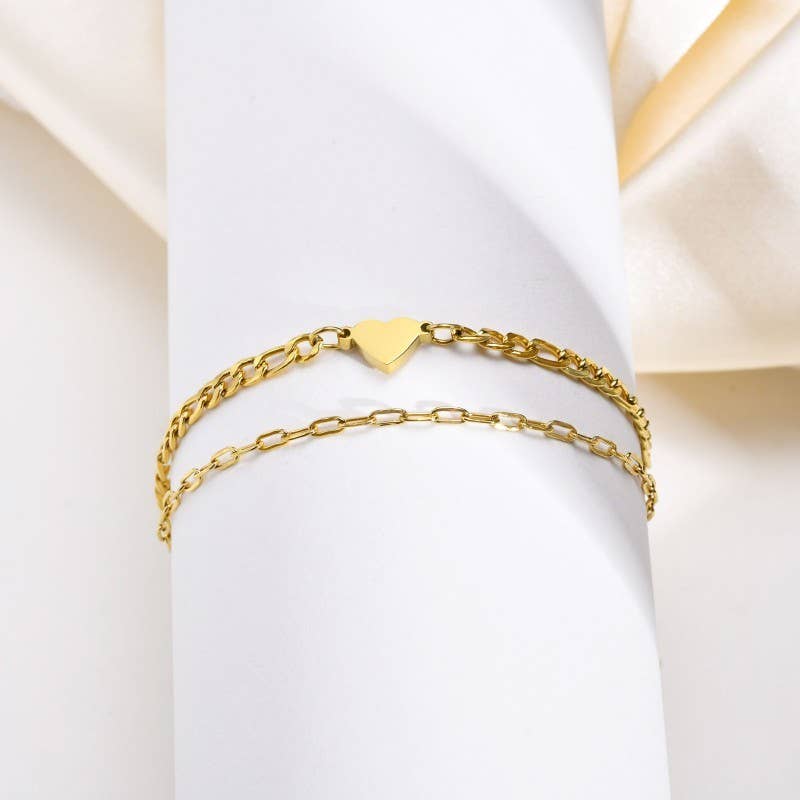 Double Heart Bracelet