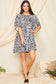 Animal Print Short Sleeve Dress