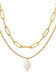 Pearl Gold Chain Necklace