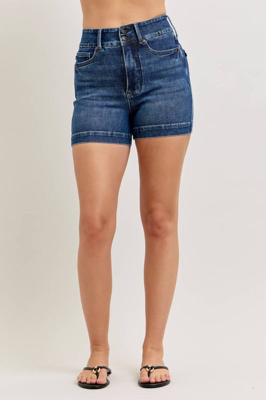 Judy Blue HW T.C. Slim Short