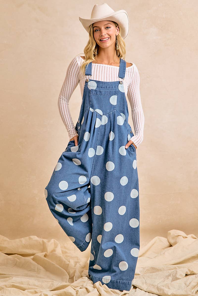 Polka Dot Overalls