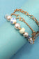 Ceramic Porcelain Pearl Bow Bracelet