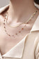 TITANIUM  STEEL NON-TARNISH LAYERED CHAIN NECKLACE