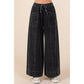 Mineral Wash Wide Leg Pants