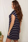 Curvy Stripe Tee Dress
