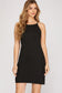Sleek Texture Mini Dress