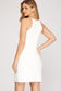 Sleek Texture Mini Dress