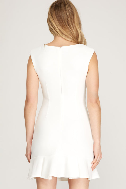Modern Muse Pleated Knit Dress