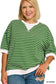 Curvy Stripe Rib Pullover