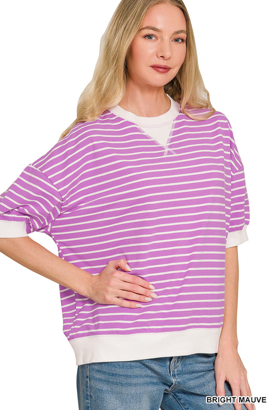 Striped Rib Pullover