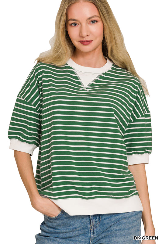 Striped Rib Pullover