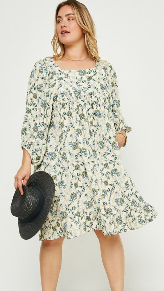 Flora Grace Ruffle Hem Dress