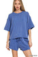 Raised Rib Short Sleeve Tee & Short Pants Set