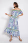 he Riviera Off-Shoulder Midi