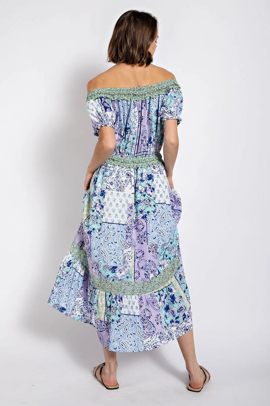 he Riviera Off-Shoulder Midi
